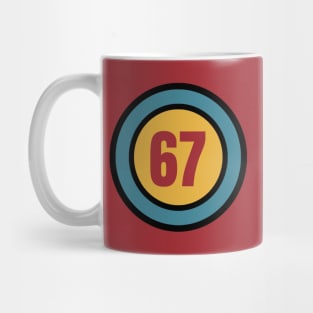 The Number 67 - sixty seven - sixty seventh - 67th Mug